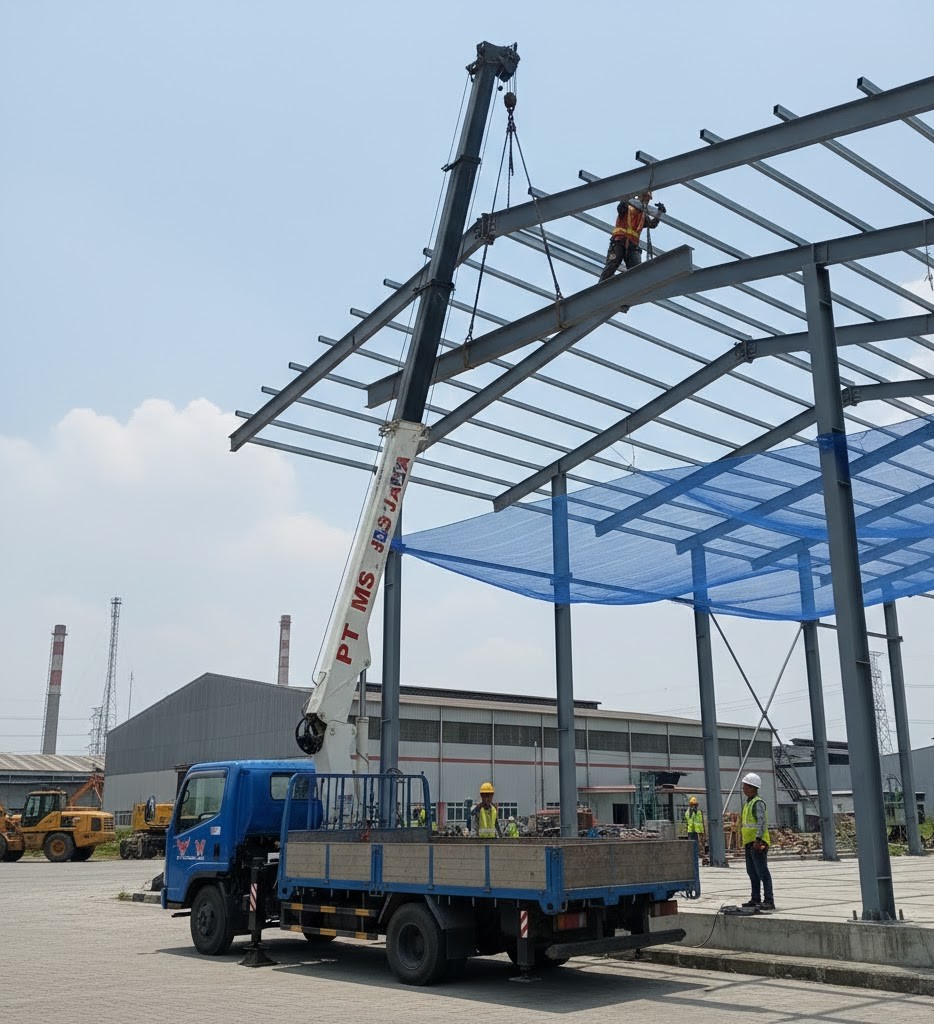 Sewa Truck Crane Kawasan Industri JIIPE